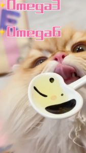 Cassiel Pet Minyak Ikan 300ml - Omega3&Spirulina untuk Bulu Lebat Nafsu Makan & Imun Kucing/Anjing