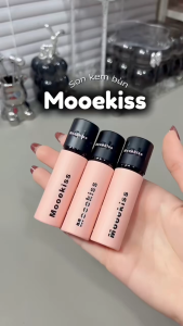 Son kem bùn mịn lì che vân môi Mooekiss Velvet Lip Mud 3g