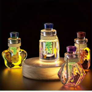 DIY Epoxy Resin Drift Bottle Silicone Mold Night Light Bottle Aromatherapy Quicksand Bottle Mold Home Decor Silicone Mold