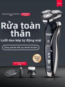 ZOZEN | Máy Cạo Râu Thông Minh 4D Sạc USB Chống Thấm Nước Cạo Khô và Ướt Sử Dụng Toàn Thân