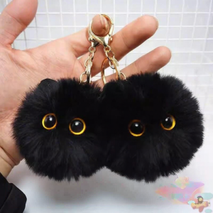 Jiaxun | Cute Stuffed Black Cat Keychain Toy Romantic Gift For Women