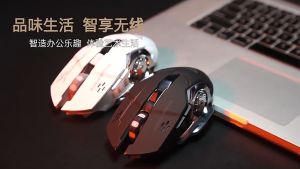 Wireless Mouse 2.4Ghz 3 Level DPI Setting 1600DPI Gaming Office Mice Silent Rechargeable Mouse PC Laptop