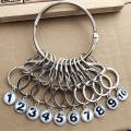 AQUAFLASK | Removable Stainless Steel 8-shaped Keychain Ring Tag Plate. 