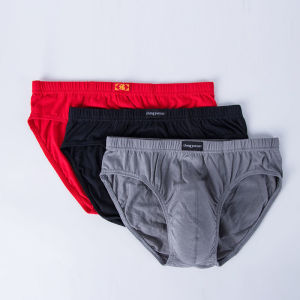 Hot Sale Mens Underwear Cotton Triangle Red plus Size Dad Mid Waist Husband Underpants Birth Year Underpants