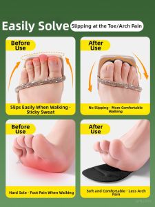 ZHIHAOEN | Pain Relieving Thick Soft Comfortable Shock Absorption Anti-Slip Forefoot Pad
