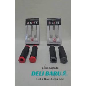 SYTE Hand grip bahan karet empuk hanpad type E337 hamfat sarung stang sepeda MTB BMX lipat federal fixie