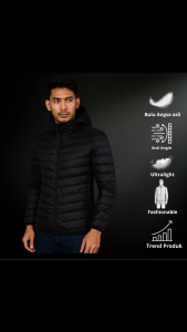 Jaket Bulu Angsa Asli Ringan Tahan Angin Nyaman Di Pakai Casual Outddor Hiking Traveling