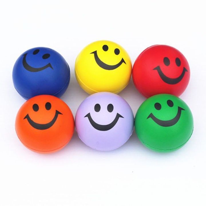 STRESS BALL Smile Face Hand Wrist Exercise Stress Relief Venting Ball ...