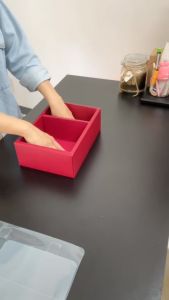 Hộp Mica Đựng Quà Trong Suốt 2 Ngăn Có Quai Xách - Đựng Bánh Hoa Trái Cây Quà Tặng (Kèm Đế Lót) - Zasavn