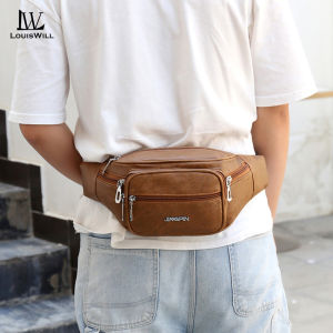 LouisWill กระเป๋าความจุขนาดใหญ่ไม่เป็นทางการกระเป๋ากีฬาสะพายไหล่ PU สำหรับผู้ชายและผู้หญิงกระเป๋ากระเป๋าหิ้วถุงเอวกันน้ำกระเป๋าคาดหน้าอกกระเป๋าธุรกิจกระเป๋าเดินทางกระเป๋าออกกำลังกายกลางแจ้ง