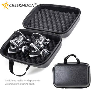 Luxurious Fishing Reel Cases Cover PU Leather Hard Fishing Wheel Protective Case Pouch Storage Box Waterproof Fishing Tackle Bag
