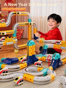 BABYSHOME | Magical Magnetic Transformable DIY Toy Train Track