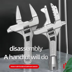 Multifunctional wrench large open end wrench universal wrench water pipe screw bathroom repair tools
