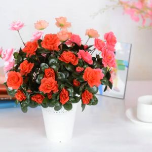 Bunga Mawar Hias Bouqet Tanaman Artificial Bunga Tangkai Dekorasi Ruangan Import BG12