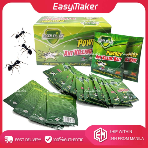20Pcs 5Grams/Pack Powder Ant Killing Bait Original Green Killer Ant Traps Powerful Effect Insect Killer Bait Powder No Chemical Residue & Kill All Kind of Crawling Insect Great for Indoor Home
