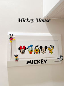 Sticker ติดบ็อกซ์ไฟฟ้า Mickey Mouse ตกแต่งห้องนิตยสาร สติ๊กเกอร์ตกแต่งบ้าน รูปการ์ตูน ไม่ต้องติดตะขอ