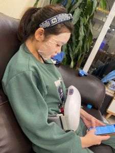 Máy massage đá nóng Himalaya - Máy giảm mỡ bụng kèm feedback khách dùng máy