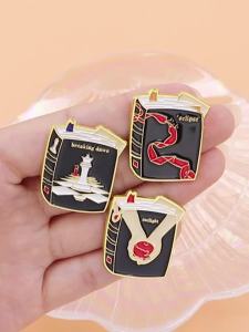 Twilight Enamel Pin TV Show Vampire Brooches for Women Lapel Pins Badges on Backpack Clothing Accessories Jewelry Friends Gift