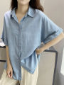 Stylish Design Blue Casual Shirt. 