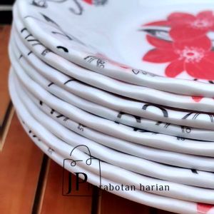 Piring Melamine Motif Bintang Tahan Panas 23cm Terlaris