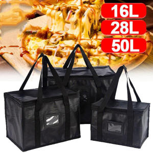 Portable Large Food Delivery Insulated Bags Pizza Takeaway Thermal Warm Cooler Bag Camping Box Thermal Bag Picnic Drink Carrier