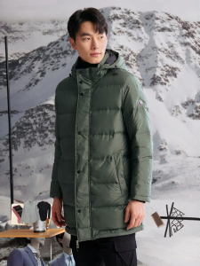 JODOLL | Áo Khoác Lông Vũ Ấm Áp có Mũ Trùm Đầu Có Thể Tháo Dỡ