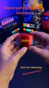 Marvel BTMV15 Bluetooth Earphones Professional League E-sports Wireless In-Ear Running Sports Music Mini Marvel Headset Iron Man Spider-Man Captain America