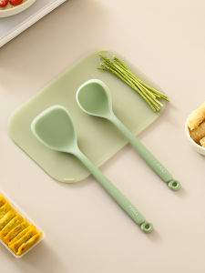 High-Temperature Resistant Silicone Spatula for Cooking Non-Stick Pan Special Fried Food Grade Spoon Soup Serving Spoon Kitchen Set