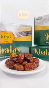 Kurma Khalas King Dates Khalas 500 gram | Kurma Berkualitas Premium
