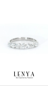 LENYA แหวน CZ DiamondLike ดีไซน์รูปทรงหัวใจ ขนาด 3 มิล ตัวเรือนเงินแท้925 ชุบทองคำขาว