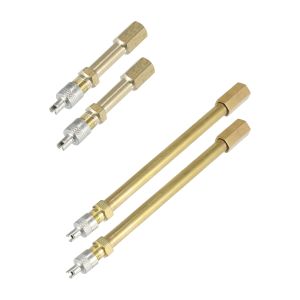 50mm/120mm Universal Auto Wheel Valve Stem Extension Brass Tire Valve Stem Extender for Car/Truck/Motorcycle/Bike/Mower/Scooter