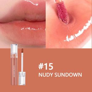 Son Bóng Rom&nd Glasting Water Gloss TINT Chất Lì Mịn Nhẹ Không Dính Ánh Sáng Trong Suốt Như Pha Lê Trang Điểm Hàn Quốc 4g