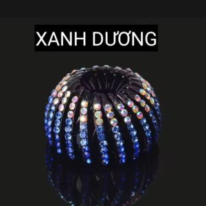 Kẹp Tóc Đính Đá Xinh Xắn Kẹp Tóc Tổ Chim Co Giãn Đính Đá tạo kiểu tóc đẹp nhanh gọn
