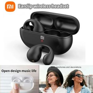 🎵COD+original+Ready Stock🎵Xiaomi Earcuffs Wireless Bluetooth Earphones Open Ear Earring EarHook Headphones Waterproof Sport Earbuds TWS Headset With Mic