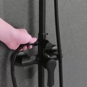 New Design Stainless Steel Shower Set With Faucet 4 in 1 Shower Set for Bathroom Hot and Cold Water Faucet