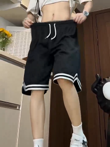 【Buy 1 Take 1】basketball shorts Thick mesh loose sports shorts solid color breathable quick-drying