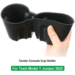 Khay Đựng Cốc Hộp Đựng Đồ Trung Tâm Điều Khiển Tiêu Chuẩn Tesla Model 3 Y YL Juniper Highland 2025-2026 Chất Liệu TPE