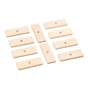 DIY รูปชิ้นไม้สีสันสดใสสำหรับเล่นกับนกกระเรียน ของเล่นกัด เครื่องประดับ DIY เครื่องประดับแฟชั่น เครื่องประดับอื่นๆ