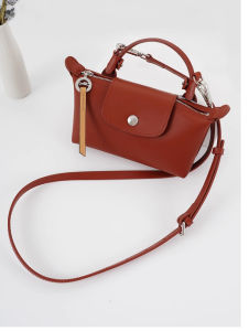 Longchamp Le pliage thành phố Túi nhỏ đeo vai da Dây đeo Kit có thể điều chỉnh Khỏa Thân Buff Taupe màu xanh navy màu đen đất nung