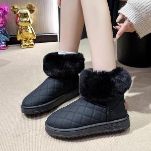 Giày Bốt Lông Cừu Dày Lót Lông Cừu Mùa Đông Cho Nữ Giày Bốt Đi Tuyết Thời Trang Đa Năng Cao Cấp Giày Bốt Mùa Đông Cho Nữ