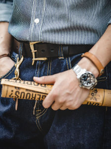 MADEN | American Vintage Handmade Automatic Buckle Leather Belt