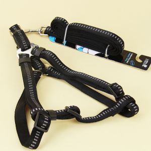 Dog Hand Holding Rope Foam Sling + H-Type Chest Strap Small Dog Large Dog Medium-Sized Dog Dog Leash Chain Golden Panda