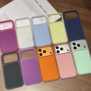 Ốp Điện Thoại Silicone Trong Suốt 2 Trong 1 Chống Sốc Nhiều Màu Sắc Dành Cho iPhone 17/16/15 Pro Max - Vỏ Bảo Vệ Mềm Mại Chống Trầy Xước Chống Bụi