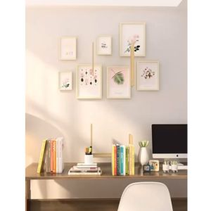 Happy🩵2 สีให้เลือก ชั้นวางหนังสือ 72cm ชั้นวางของบนโต๊ะ ชั้นหนังสือ ตกแต่งโต๊ะทํางาน ปรับเปลี่ยนรูปทรงได้ สีขาวสไตล์มินิมอ