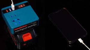【FAST Delivery】120W Cordless Power Inverter DC 18V To AC 220V For Home Application Inverter Adapter Power Supply Inverter For Makita 18V Battery