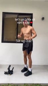 [Low Price] Upgrade sit ups assistant Home Gym Double Suction Sit Up Bar exercise equipment push ups