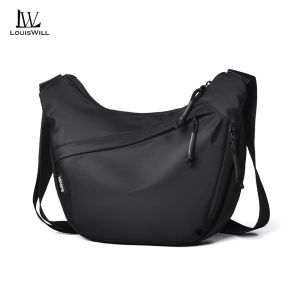 LouisWill Mens Chest Bag Shoulder Bag Large Capacity Shoulder Bag Wear-resistant Cross body Shoulder Pouch Purse Man Shoulder Bag Leisure Shoulder Bag
