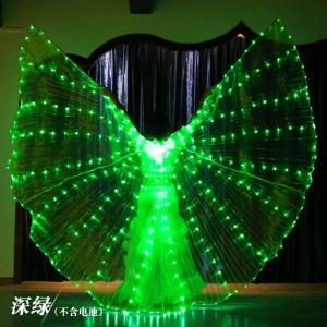 Glowing LED Wings Dance Prop 360 Degree Light Show for Belly Dance Wedding Celebration Bar Performance Glowing Accessory