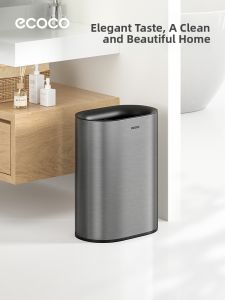 ecoco | Bathroom Specific Stainless Steel Trash Can
