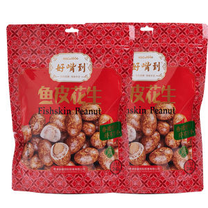 Good Mouth to Fish Skin Peanuts Restaurant Original Flavor Snack Combination 240g*2 Xiamen Specialty Leisure Snacks Small Eating
